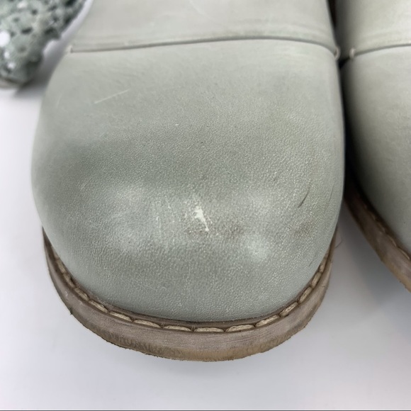 Bunker Footwear Grey Leather and Crochet Slouchy Boots, EU 41 - Picture 12 of 16